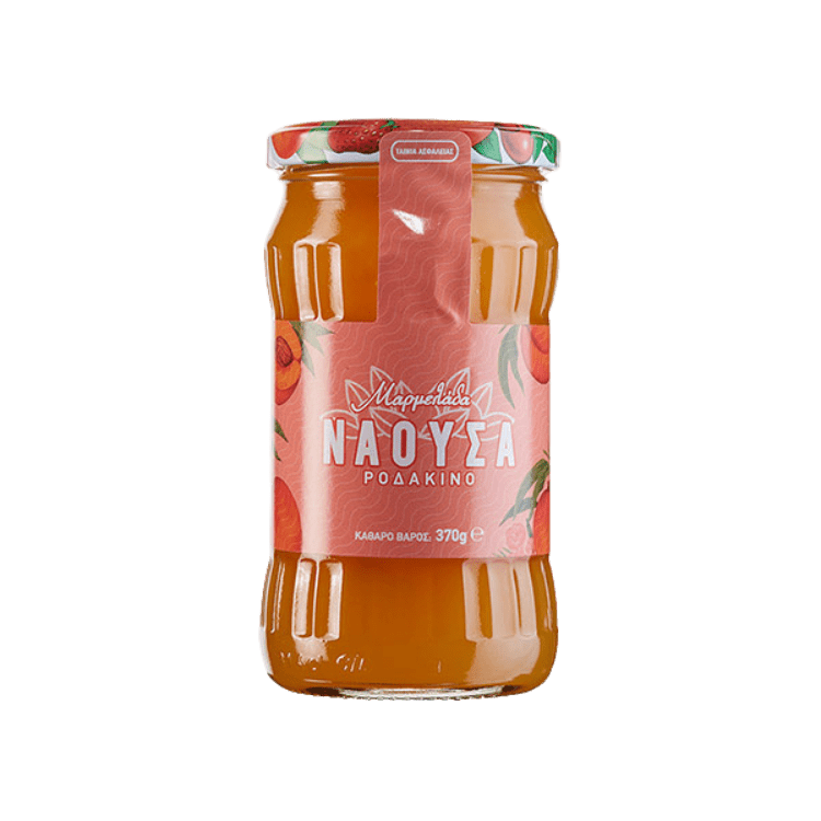 Konfitüre extra Pfirsich Naoussa (370g) Haitoglou von Haitoglou bei Araxxon  - Hochwertiges griechisches Produkt.   Konfitüre extra Pfirsich Naoussa (370g) Haitoglou από Haitoglou στο Araxxon  - Αυθεντικό ελληνικό προϊόν.